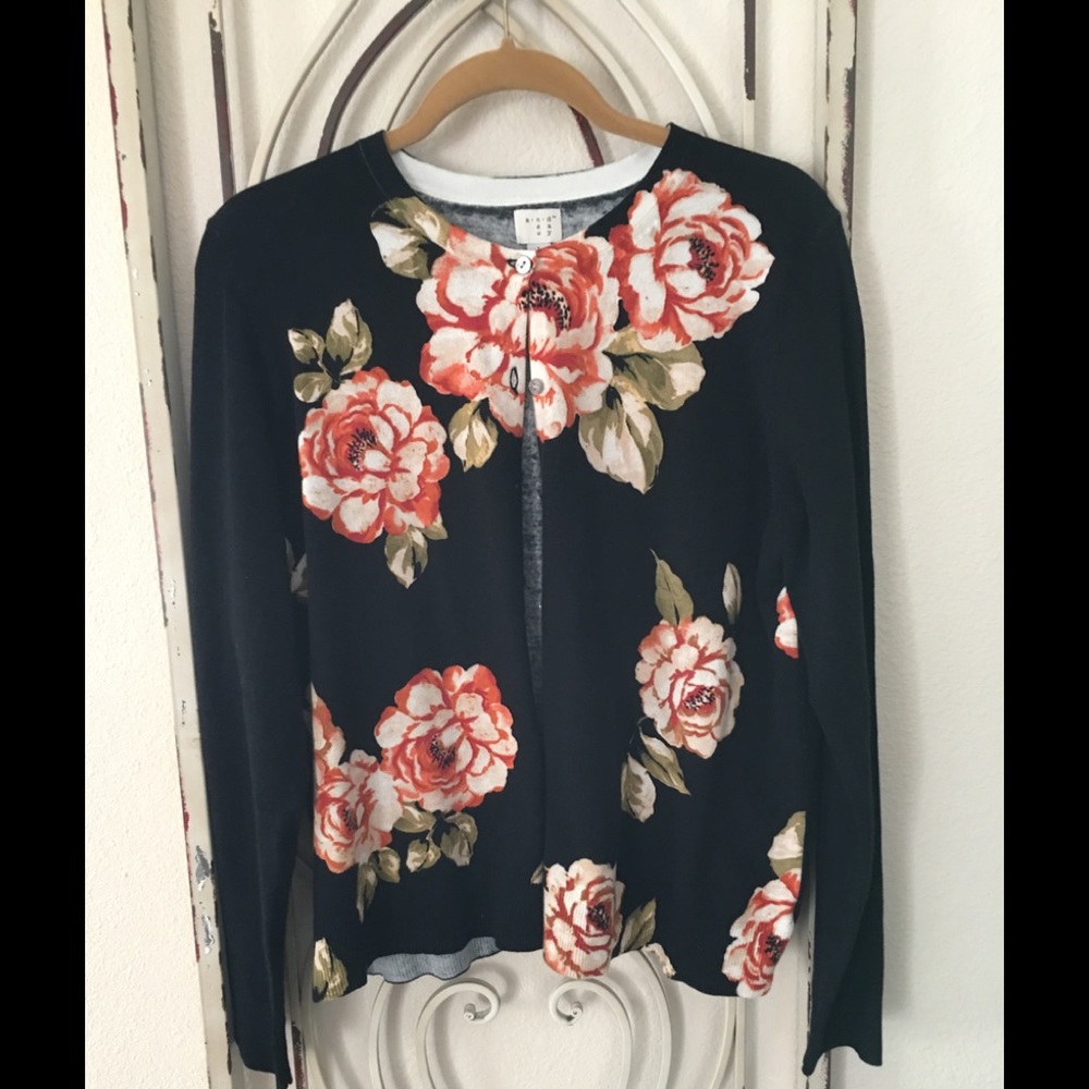 Floral cardigan Nwot